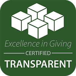 Excellence in Giving Certified Transparent logo.