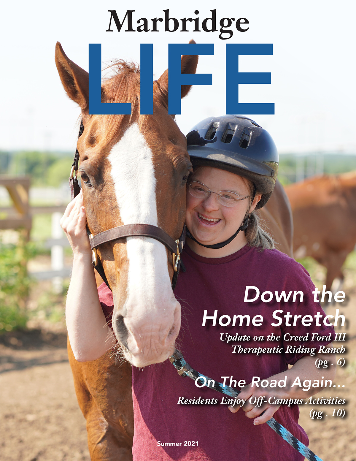 Cover of the Summer 2021 issue of Marbridge Life magazine.